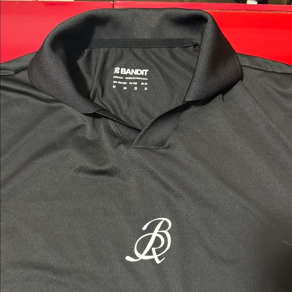 Bandit Running NanoMesh™ Collared Performance Tee - Black - Medium - Picture 3 of 9